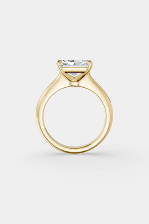 East West Diamond Solitaire Ring | Traditional Band | Natasha Schweitzer