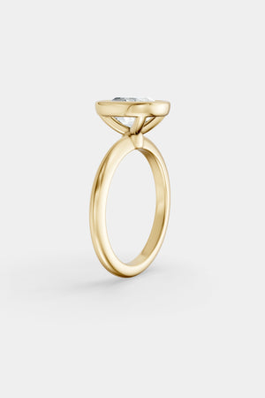 Diamond Bezel Solitaire Ring | Gwen Band | Natasha Schweitzer