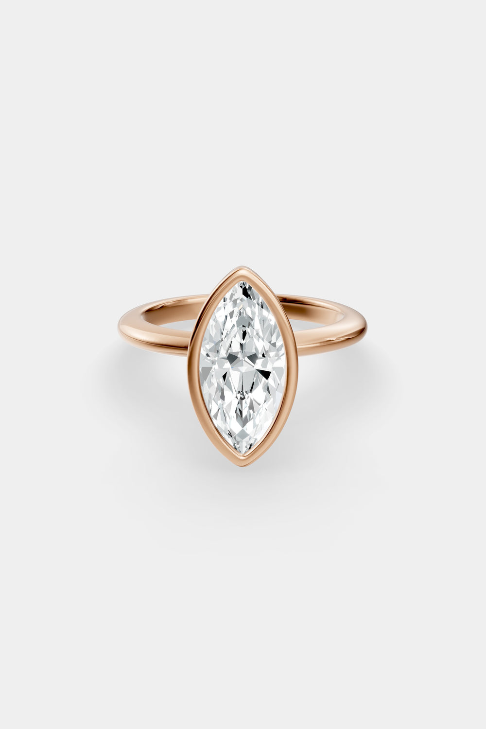 Diamond Bezel Solitaire Ring | Gwen Band| Natasha Schweitzer