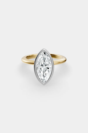 Diamond Bezel Solitaire Ring | Gwen Band | Natasha Schweitzer