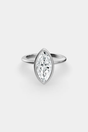 Diamond Bezel Solitaire Ring | Gwen Band | Natasha Schweitzer