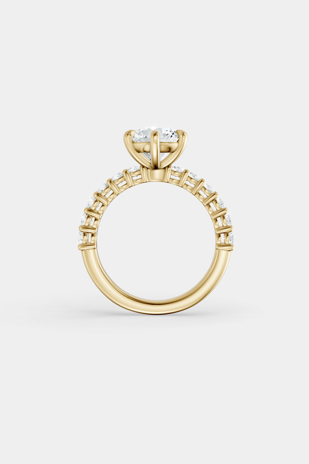 Diamond Solitaire Ring | 0.05ct Diamond Half Eternity Band| Natasha Schweitzer