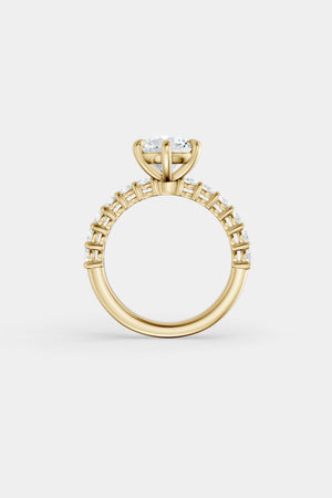 Diamond Solitaire Ring | 0.05ct Diamond Half Eternity Band | Natasha Schweitzer
