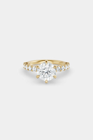 Diamond Solitaire Ring | 0.05ct Diamond Half Eternity Band | Natasha Schweitzer