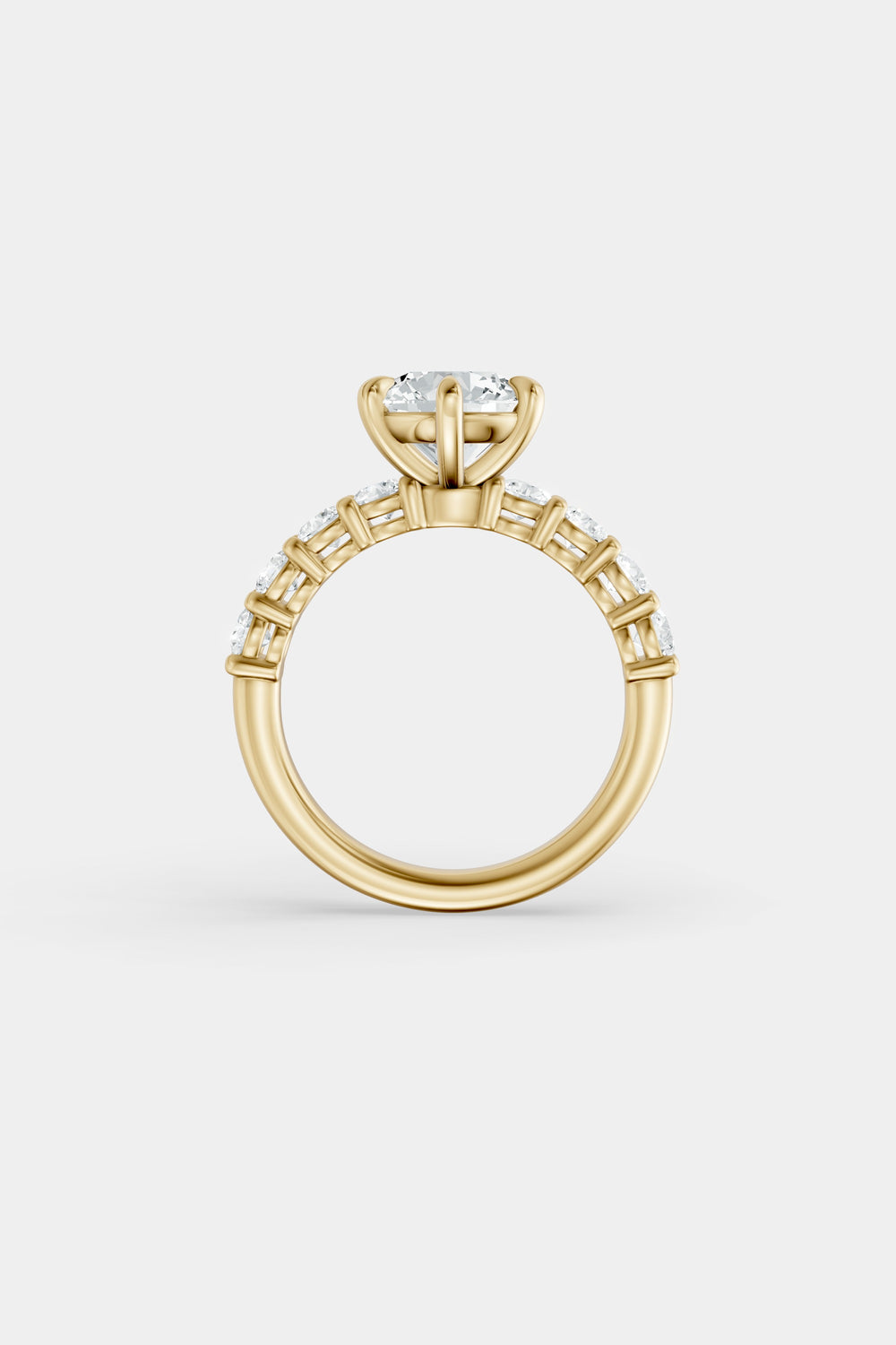 Diamond Solitaire Ring | 0.10ct Diamond Half Eternity Band| Natasha Schweitzer