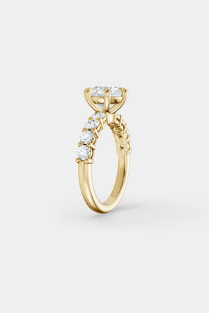 Diamond Solitaire Ring | 0.10ct Diamond Half Eternity Band | Natasha Schweitzer