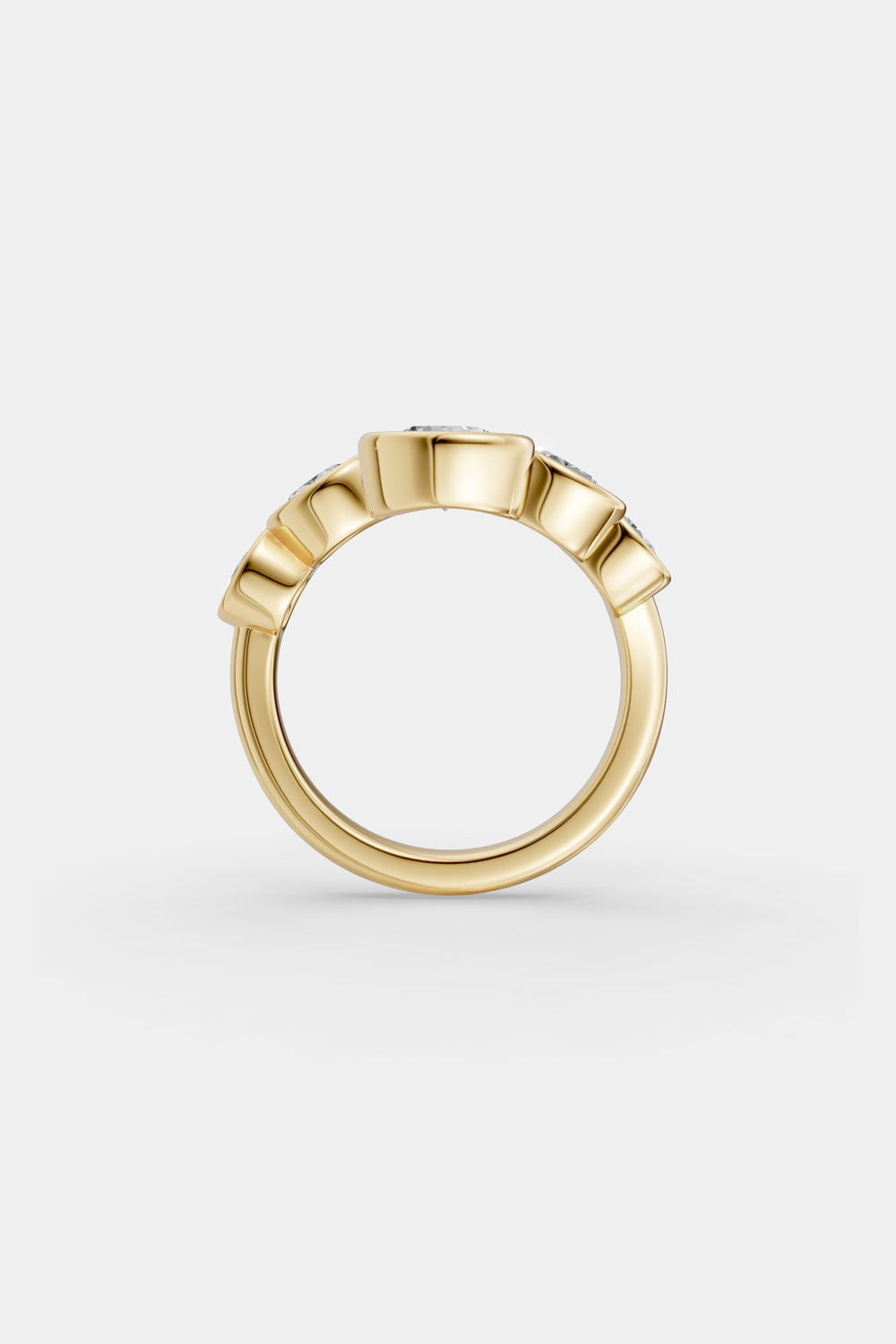 Bezel Diamond Wrap Ring | 18K Yellow Gold| Natasha Schweitzer