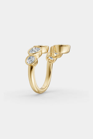 Bezel Diamond Wrap Ring | 18K Yellow Gold | Natasha Schweitzer