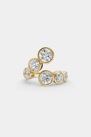 Bezel Diamond Wrap Ring | 18K Yellow Gold | Natasha Schweitzer
