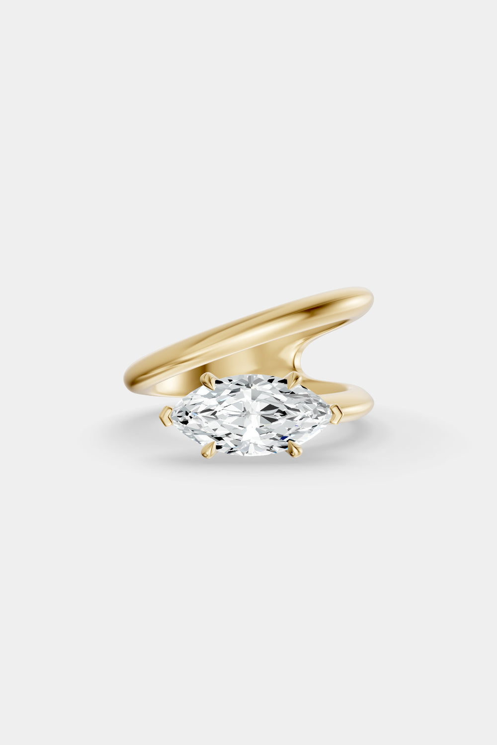 Natasha East West Diamond Wrap Ring | Signature Wrap Band