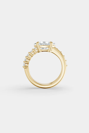 Natasha East West Diamond Wrap Ring | 0.05ct Round Diamond Band | Natasha Schweitzer