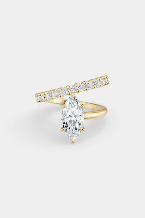 Natasha Diamond Wrap Ring | 0.05ct Round Diamond Band | Natasha Schweitzer