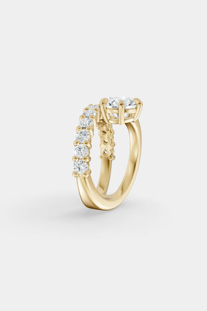 Natasha Diamond Wrap Ring | 0.10ct Round Diamond Band | Natasha Schweitzer