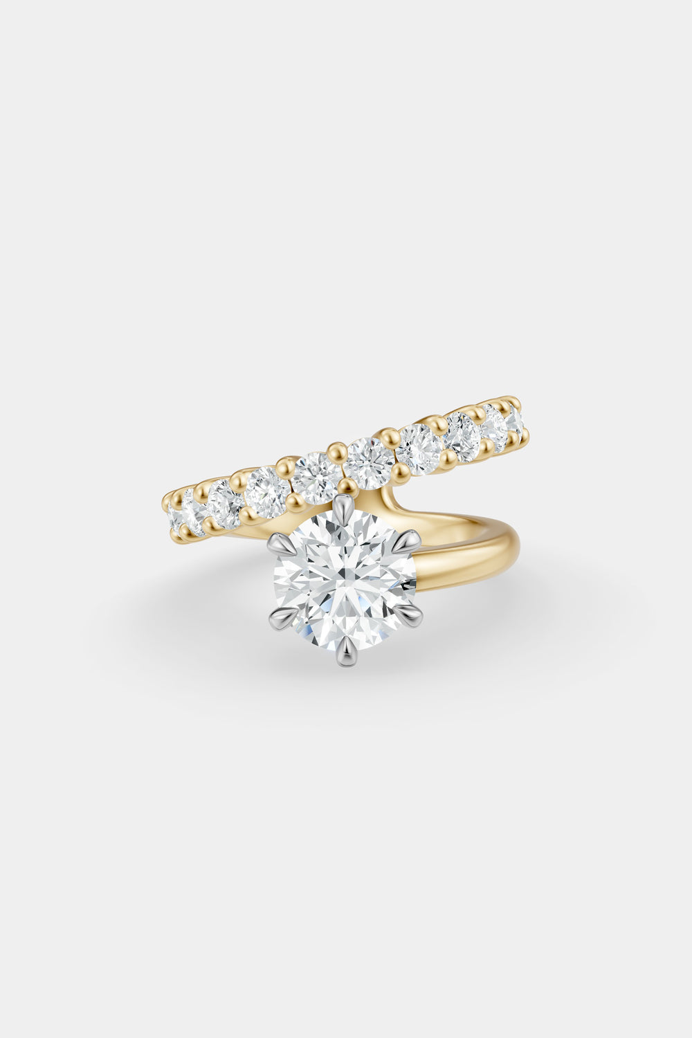 Natasha Diamond Wrap Ring | 0.10ct Round Diamond Band