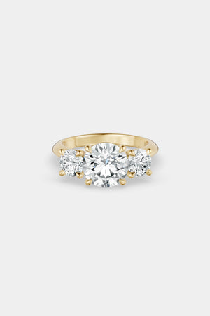 Round Trilogy Diamond Ring | Traditional Band | Natasha Schweitzer