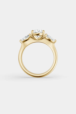 Pear Trilogy Diamond Ring | Traditional Band | Natasha Schweitzer