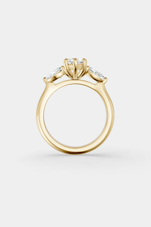 Marquise Trilogy Diamond Ring | Traditional Open-Style Band | Natasha Schweitzer