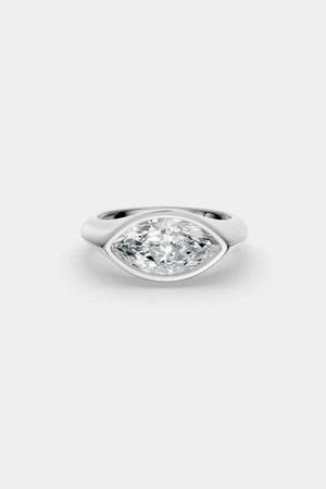 Insignia Marquise Diamond Ring | 18K White Gold or Platinum | Natasha Schweitzer