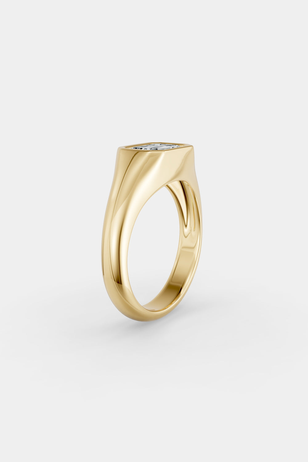 Insignia Emerald Diamond Ring | 18K Yellow Gold| Natasha Schweitzer