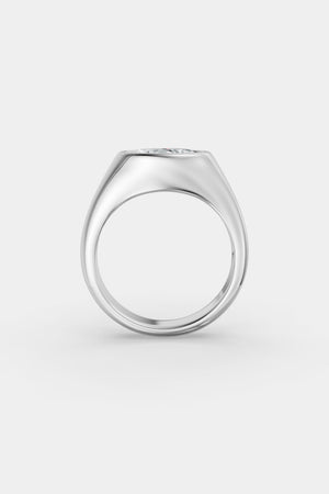 Insignia Oval Diamond Ring | 18K White Gold or Platinum | Natasha Schweitzer