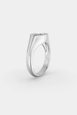 Insignia Oval Diamond Ring | 18K White Gold or Platinum | Natasha Schweitzer