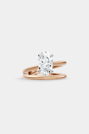 Double Band Diamond Ring | Knife Cut Band | Natasha Schweitzer