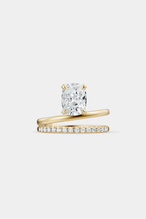 Double Band Floating Diamond Ring | Harley Diamond Band | Natasha Schweitzer