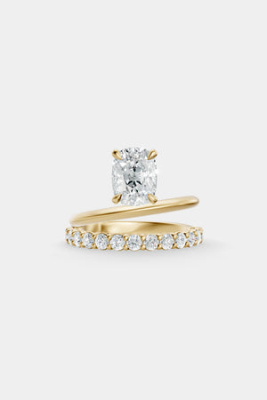 Double Band Floating Diamond Ring | 0.05ct Diamond Band | Natasha Schweitzer