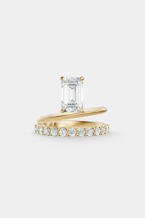 Double Band Floating Diamond Ring | 0.05ct Diamond Band | Natasha Schweitzer