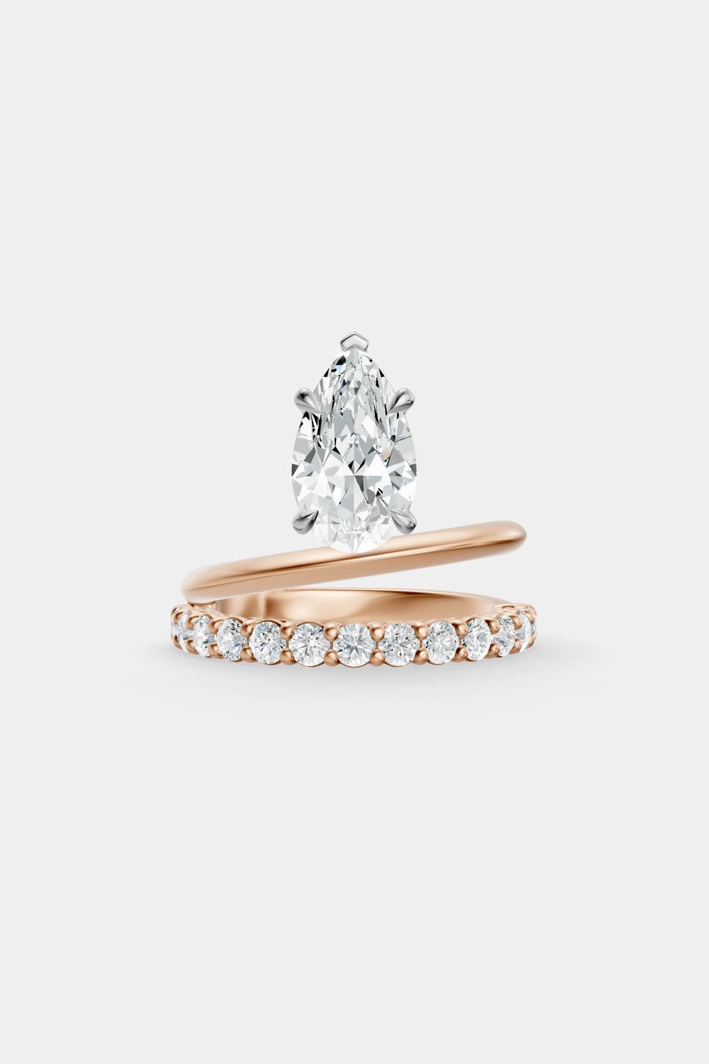 Double Band Floating Diamond Ring | 0.05ct Diamond Band| Natasha Schweitzer
