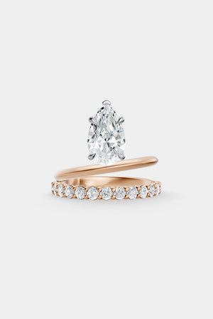 Double Band Floating Diamond Ring | 0.05ct Diamond Band | Natasha Schweitzer
