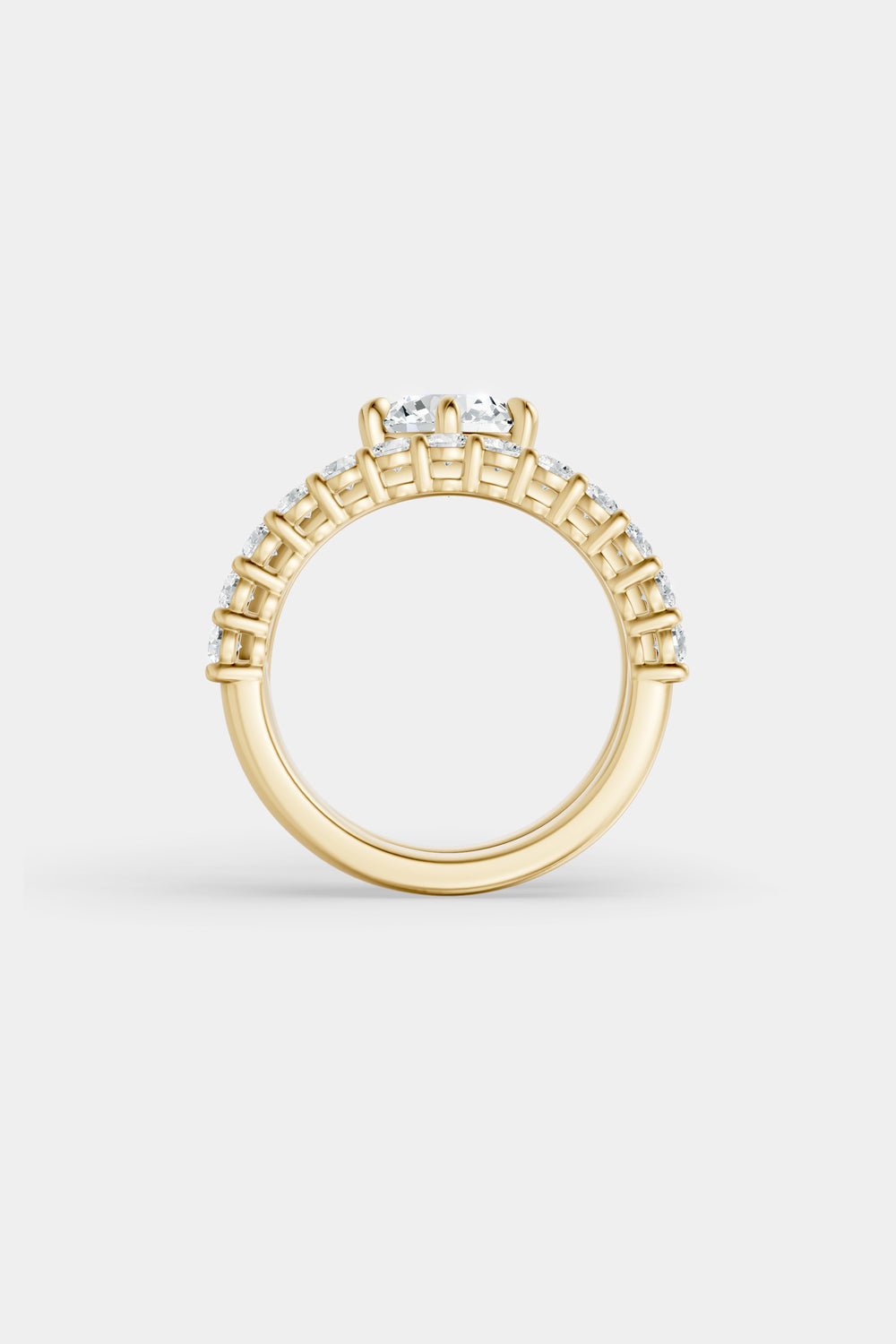 Double Band Floating Diamond Ring | 0.05ct Diamond Band| Natasha Schweitzer