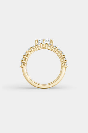 Double Band Floating Diamond Ring | 0.05ct Diamond Band | Natasha Schweitzer