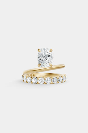 Double Band Floating Diamond Ring | 0.10ct Diamond Band | Natasha Schweitzer