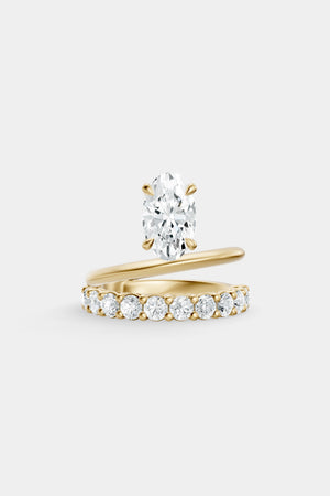 Double Band Floating Diamond Ring | 0.10ct Diamond Band | Natasha Schweitzer