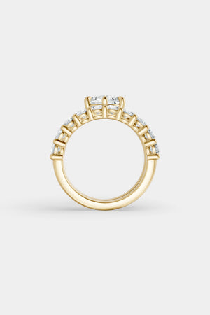 Double Band Floating Diamond Ring | 0.10ct Diamond Band | Natasha Schweitzer