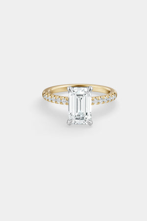 Diamond Solitaire Ring | Harley Diamond Band | Natasha Schweitzer