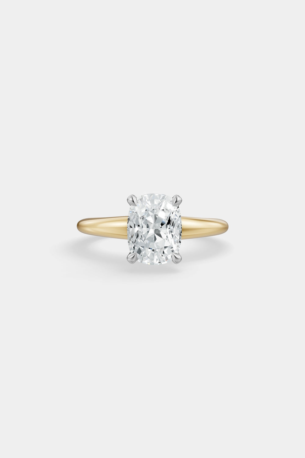 Diamond Solitaire Ring | Medium Tapered Band