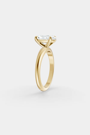 Diamond Solitaire Ring | Tapered Band | Natasha Schweitzer