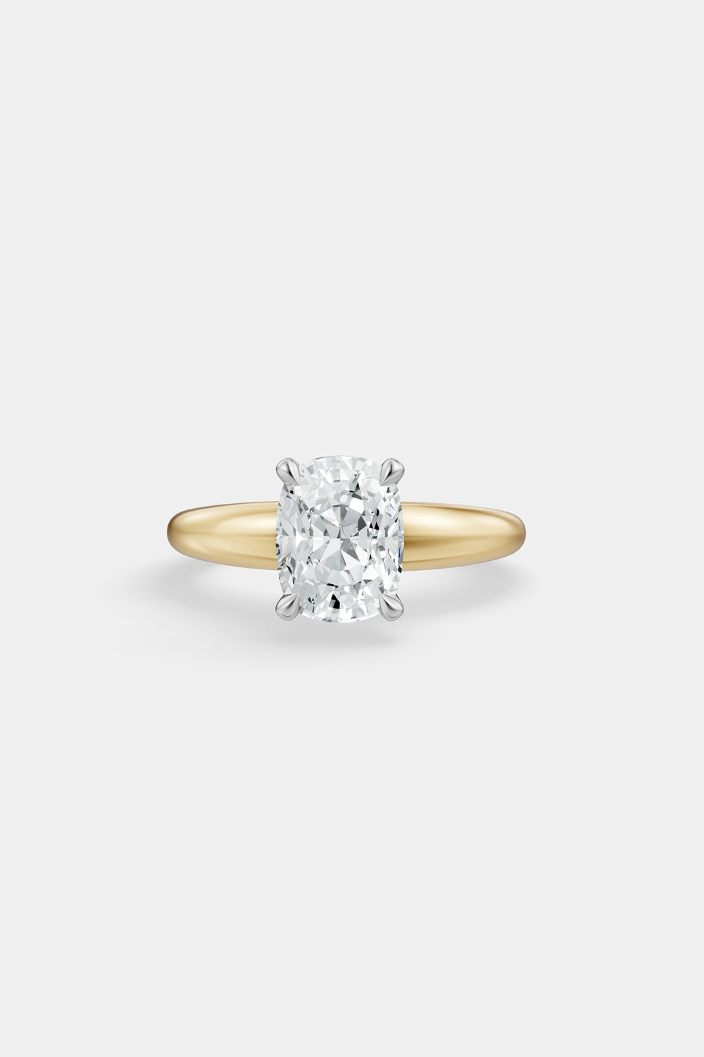 Diamond Solitaire Ring | Large Tapered Band