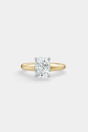 Diamond Solitaire Ring | Large Tapered Band | Natasha Schweitzer