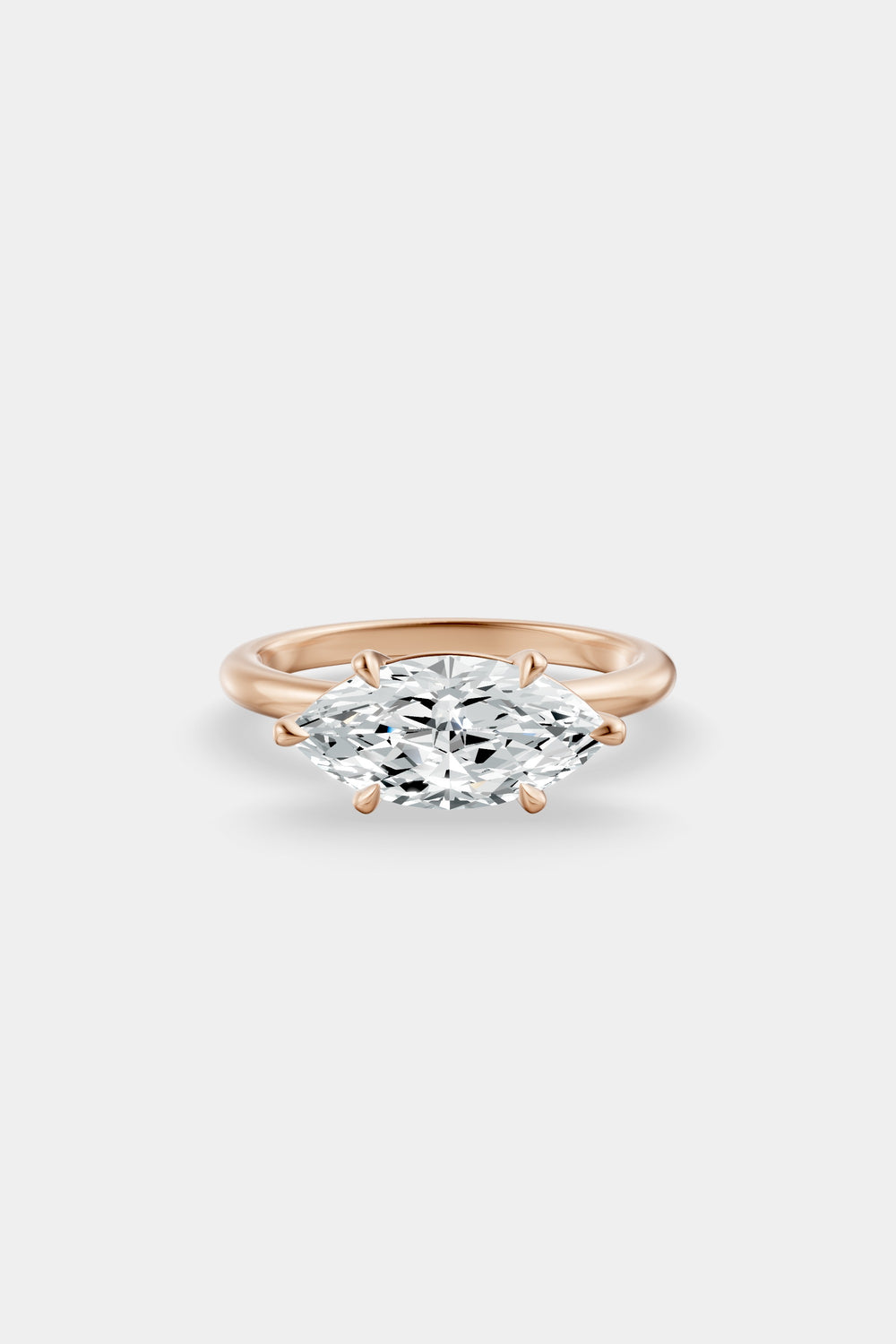 East West Marquise Diamond Ring | 18K Gold| Natasha Schweitzer