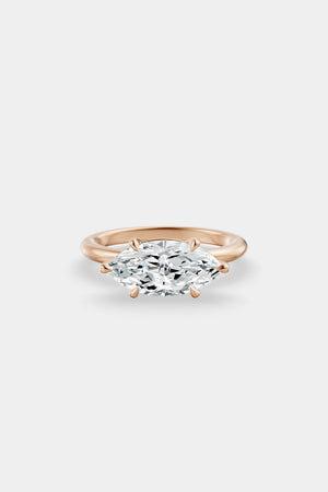 East West Marquise Diamond Ring | 18K Gold | Natasha Schweitzer