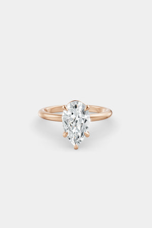 Diamond Solitaire Ring | Traditional Band | Natasha Schweitzer
