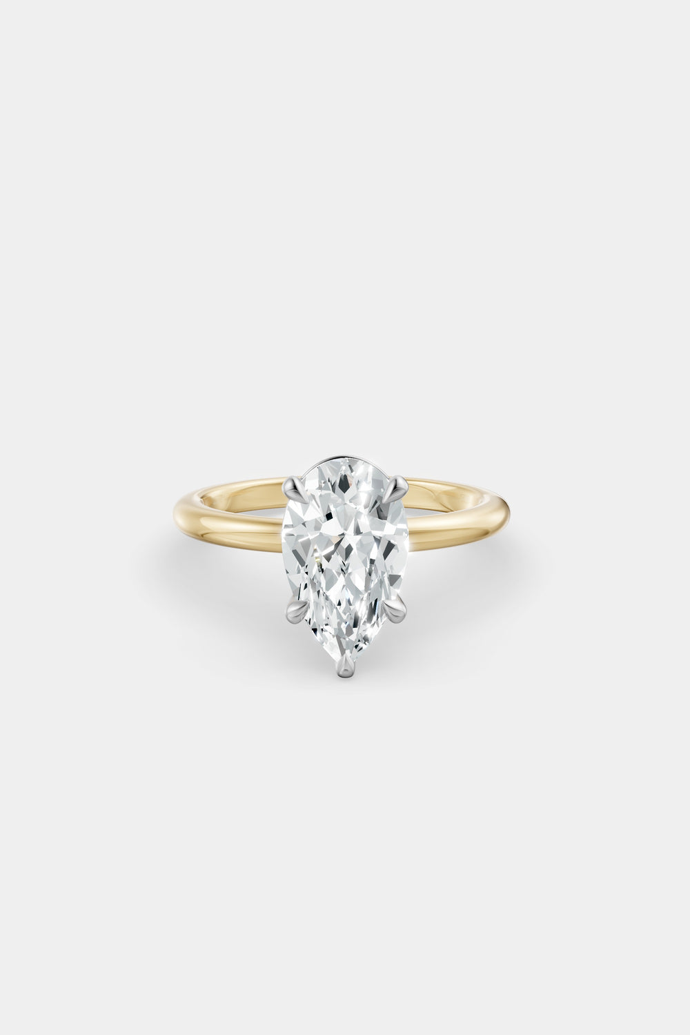 Diamond Solitaire Ring | Traditional Band| Natasha Schweitzer