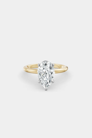 Diamond Solitaire Ring | Traditional Band | Natasha Schweitzer