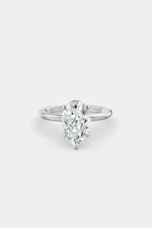 Diamond Solitaire Ring | Traditional Band | Natasha Schweitzer
