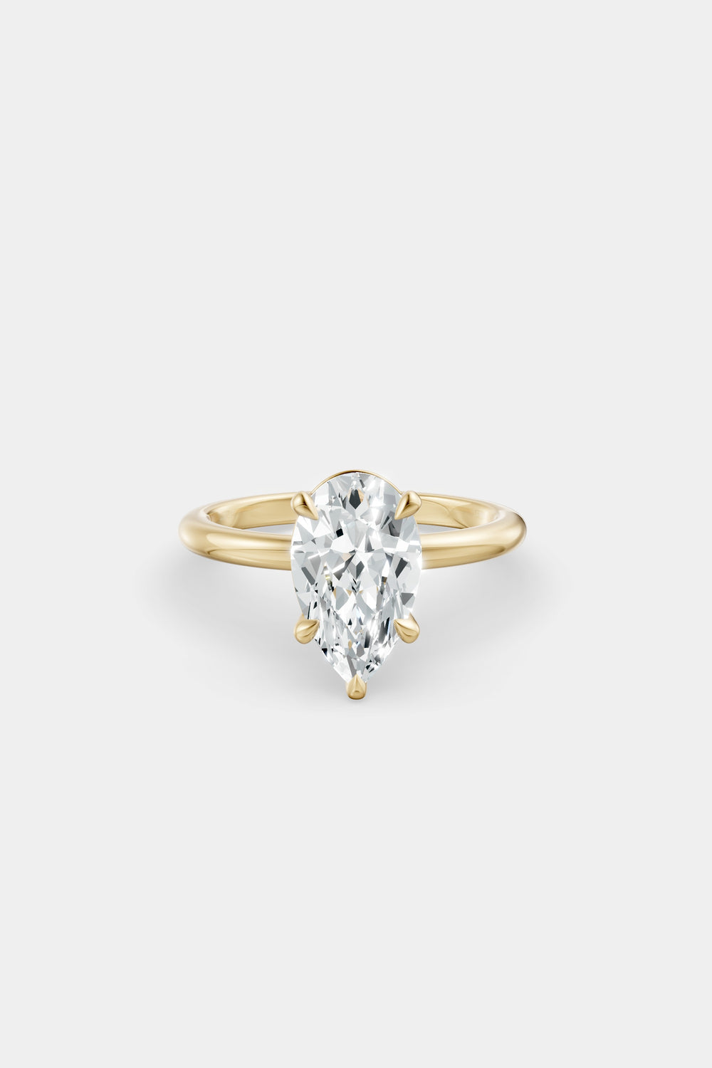 Diamond Solitaire Ring | Traditional Band| Natasha Schweitzer