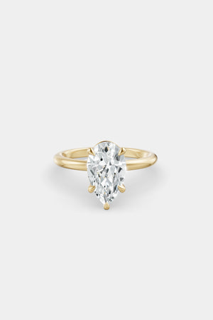 Diamond Solitaire Ring | Traditional Band | Natasha Schweitzer