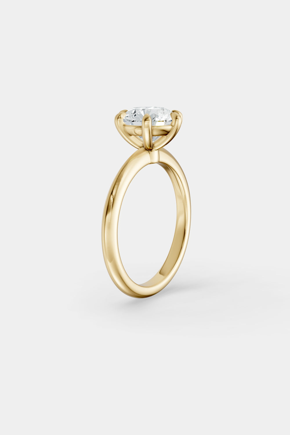 Diamond Solitaire Ring | Gwen Band| Natasha Schweitzer
